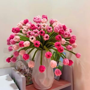 Alternative view of Set làm hoa kẽm nhung tulip mini tại nhà